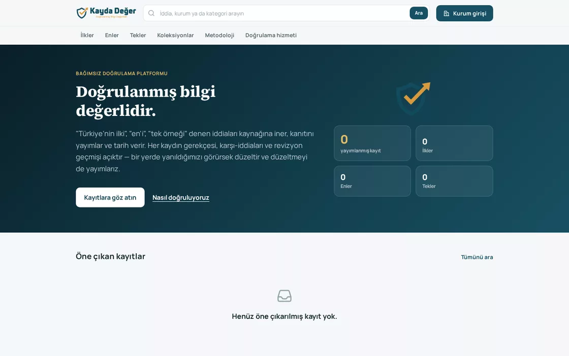 Kayda Değer — Referans